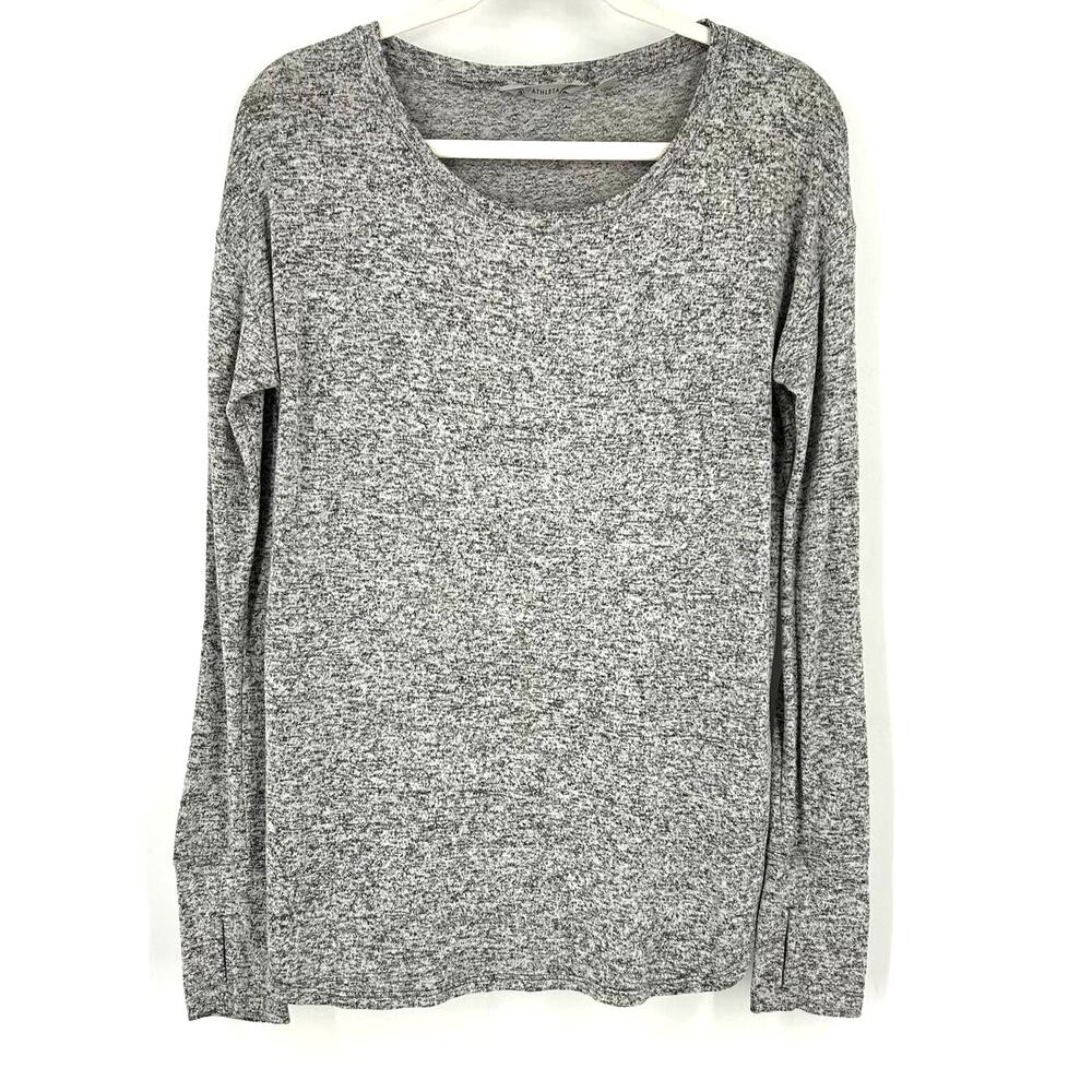Athleta Knit Top‎ Sweatshirt Heather Gray Small